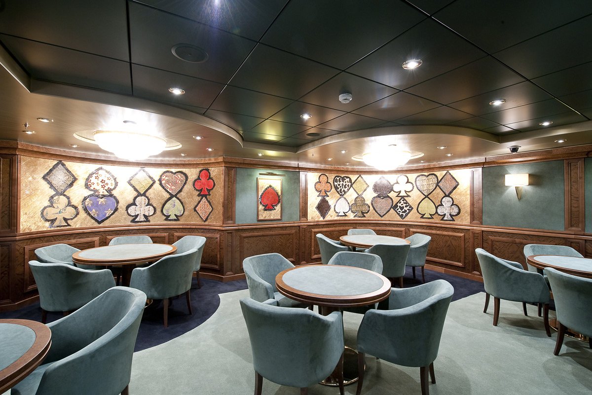 Elegancka sala do gry w karty